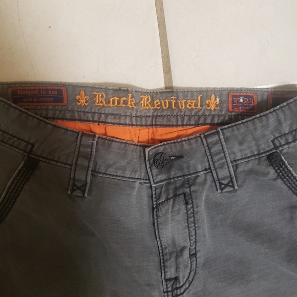 Rock & Republic Grey Classic Cargo Short 32 X 23 - Picture 6 of 6